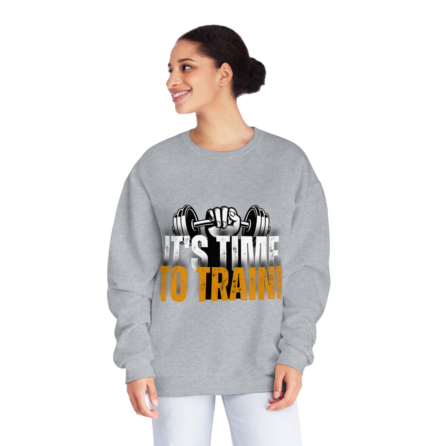 Gym Unisex Crewneck Sweatshirt "It's time to train!"