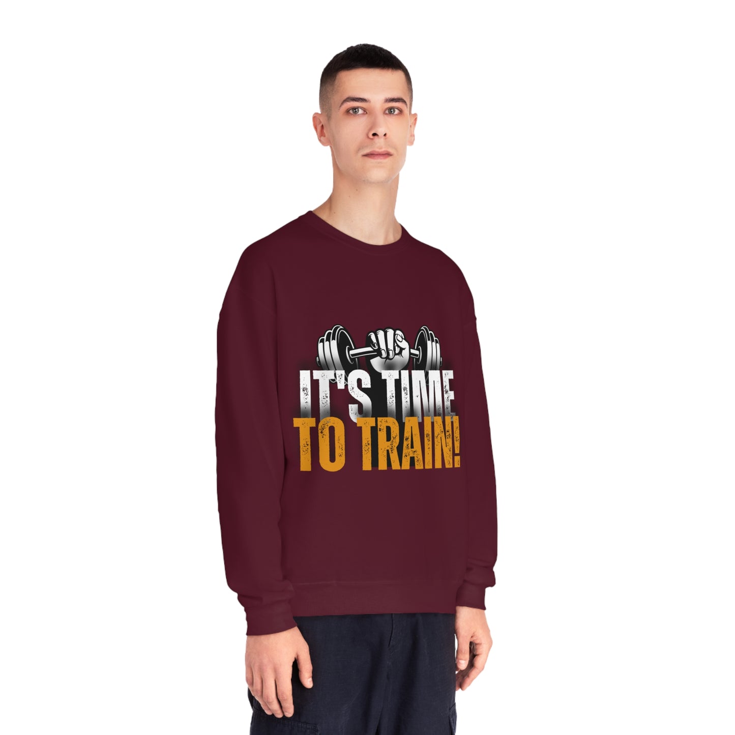 Gym Unisex Crewneck Sweatshirt "It's time to train!"