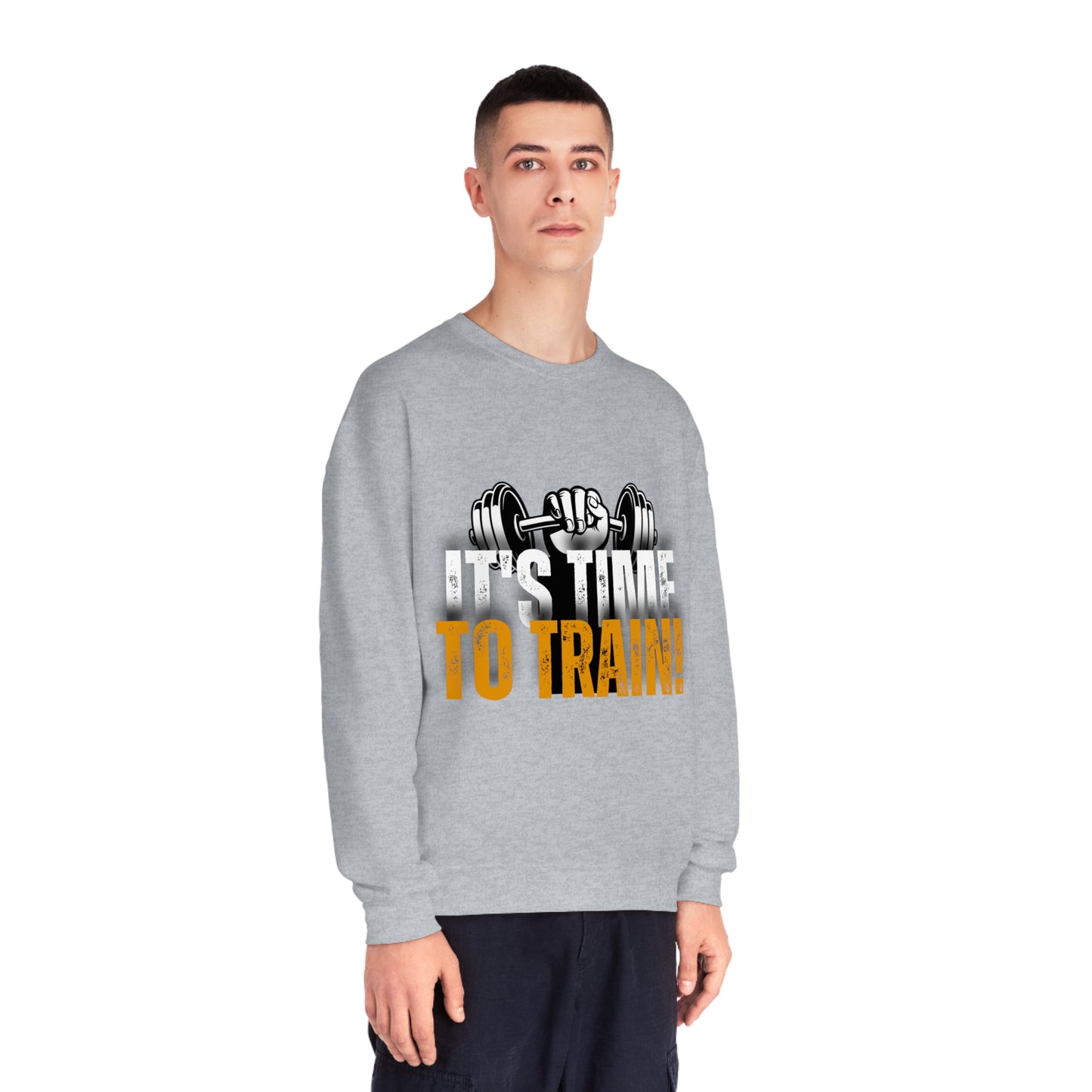 Gym Unisex Crewneck Sweatshirt "It's time to train!"