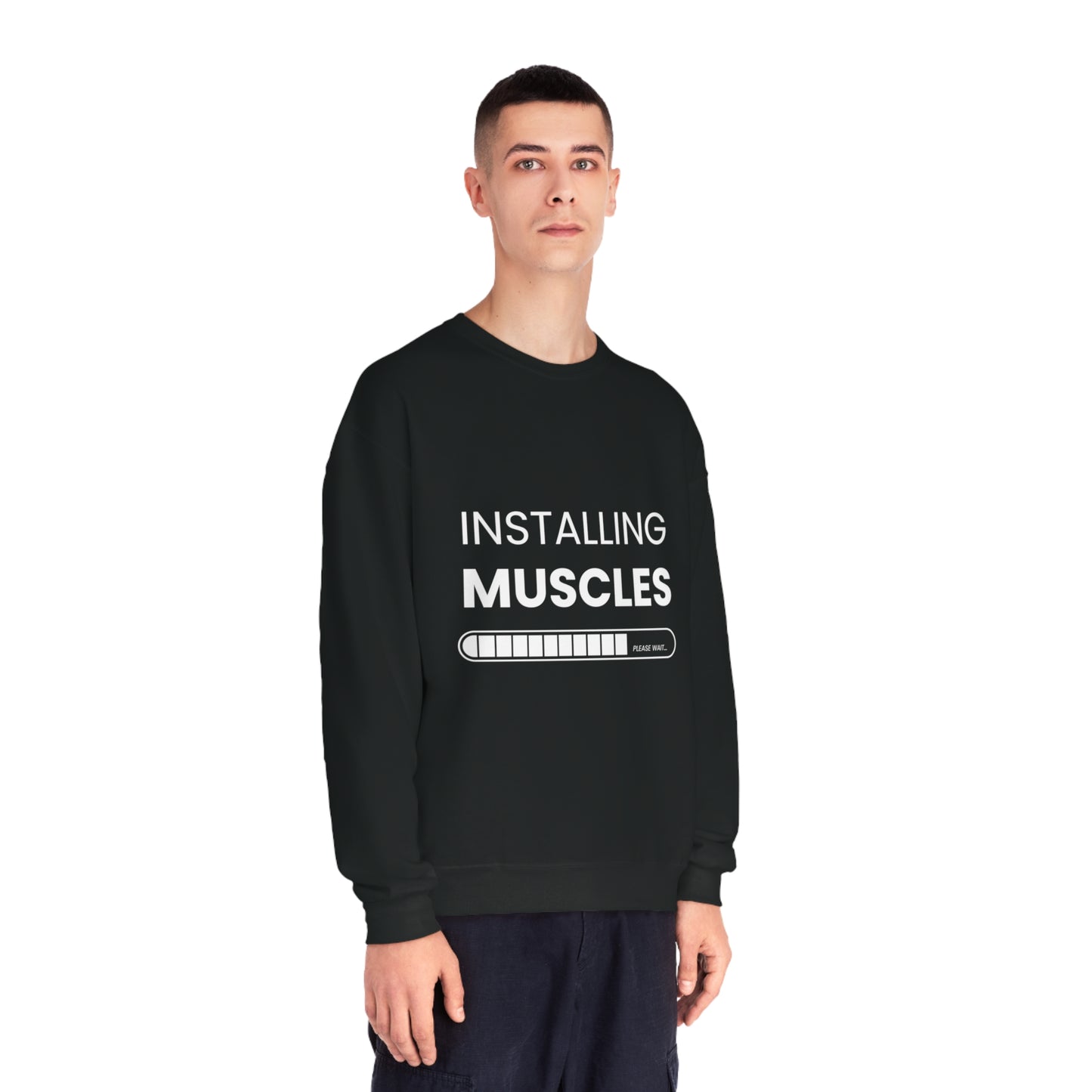 Gym Unisex Crewneck Sweatshirt "Installing muscels"