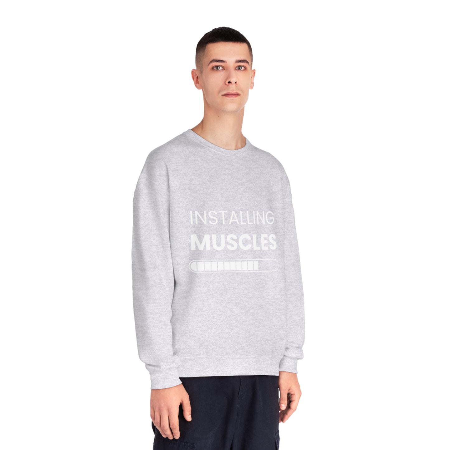 Gym Unisex Crewneck Sweatshirt "Installing muscels"