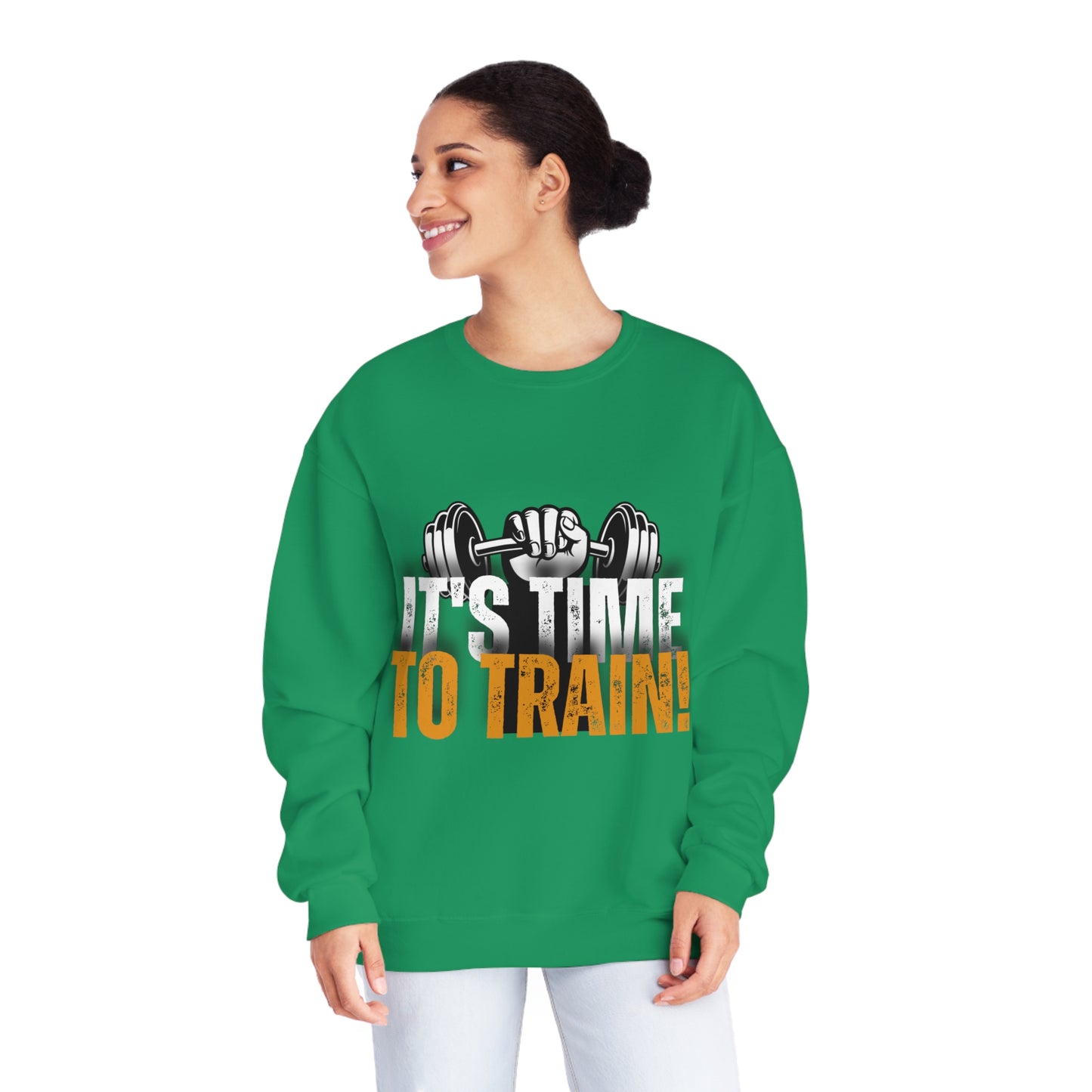 Gym Unisex Crewneck Sweatshirt "It's time to train!"