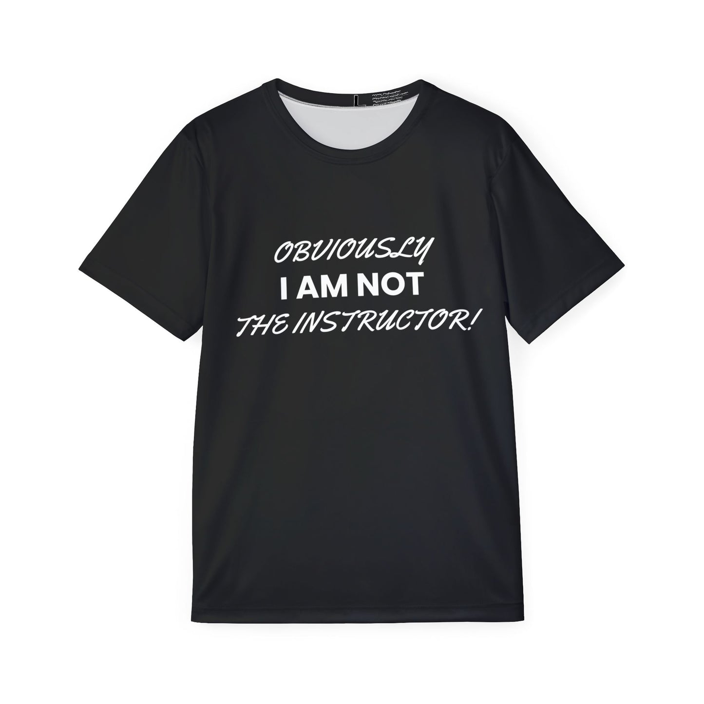 Gym Men's Jersey activewear - "I Am Not The Instructor" Funny Workout Shirt, Perfect Gift for Fitness Enthusiasts & Gym Lovers