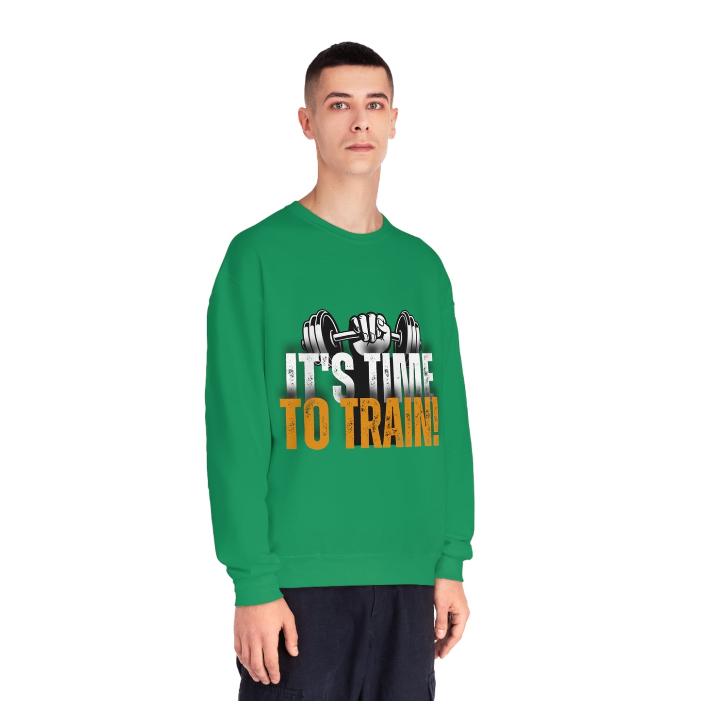 Gym Unisex Crewneck Sweatshirt "It's time to train!"