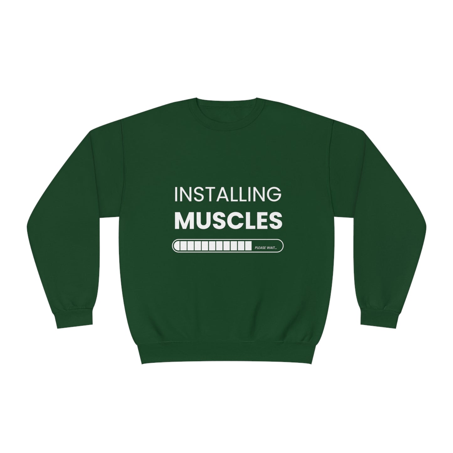 Gym Unisex Crewneck Sweatshirt "Installing muscels"