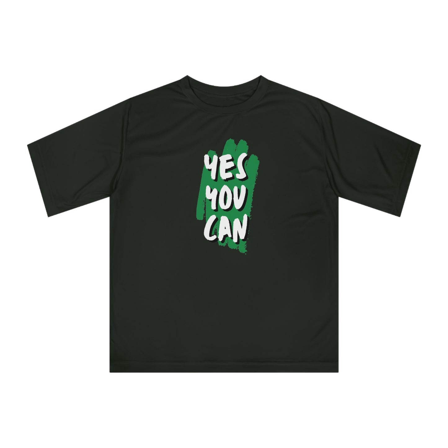 Yes You Can Gym Tee - Unisex Performance Workout Shirt, Inspiring Fitness Clothing, Ideal Gift for Gym Fanatics