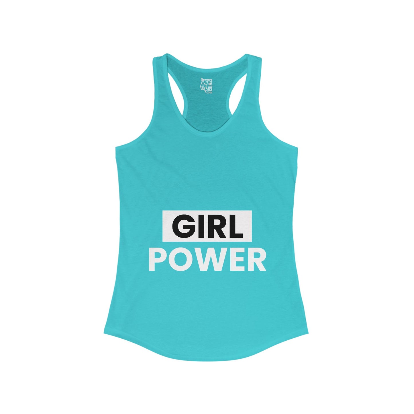 Girl power Racerback Tank, Inspirational Fitness Workout Clothing, Gift for Active Women