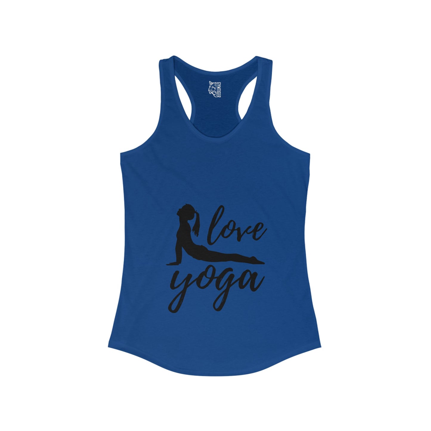 Love yoga Women's Racerback Tank, Inspirational Fitness Workout Clothing, Gift for Active Women