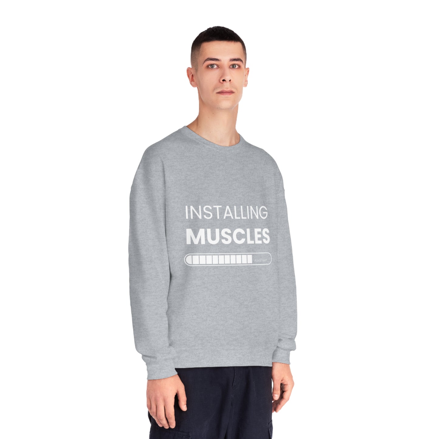 Gym Unisex Crewneck Sweatshirt "Installing muscels"