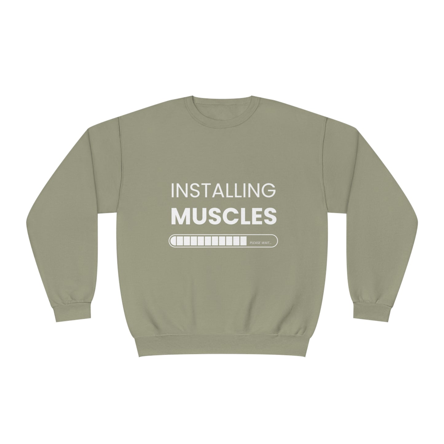 Gym Unisex Crewneck Sweatshirt "Installing muscels"