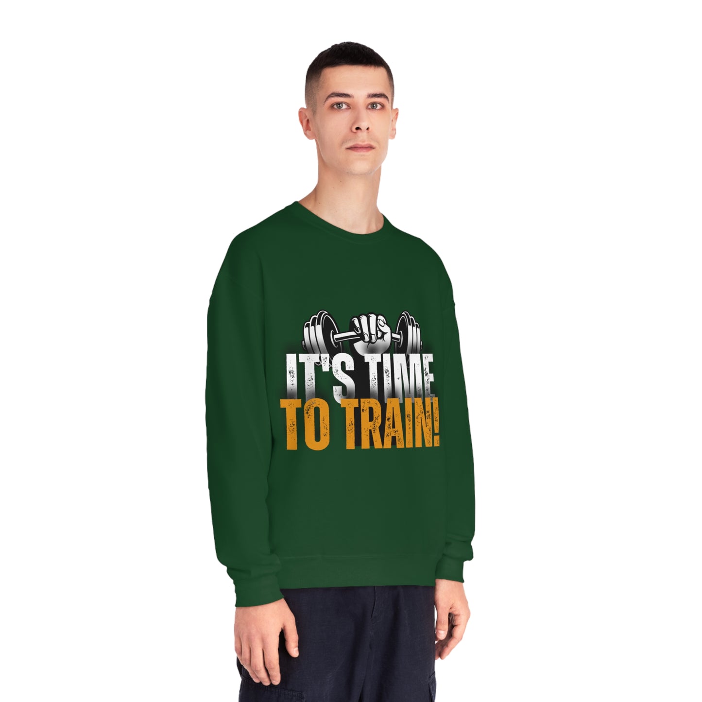 Gym Unisex Crewneck Sweatshirt "It's time to train!"