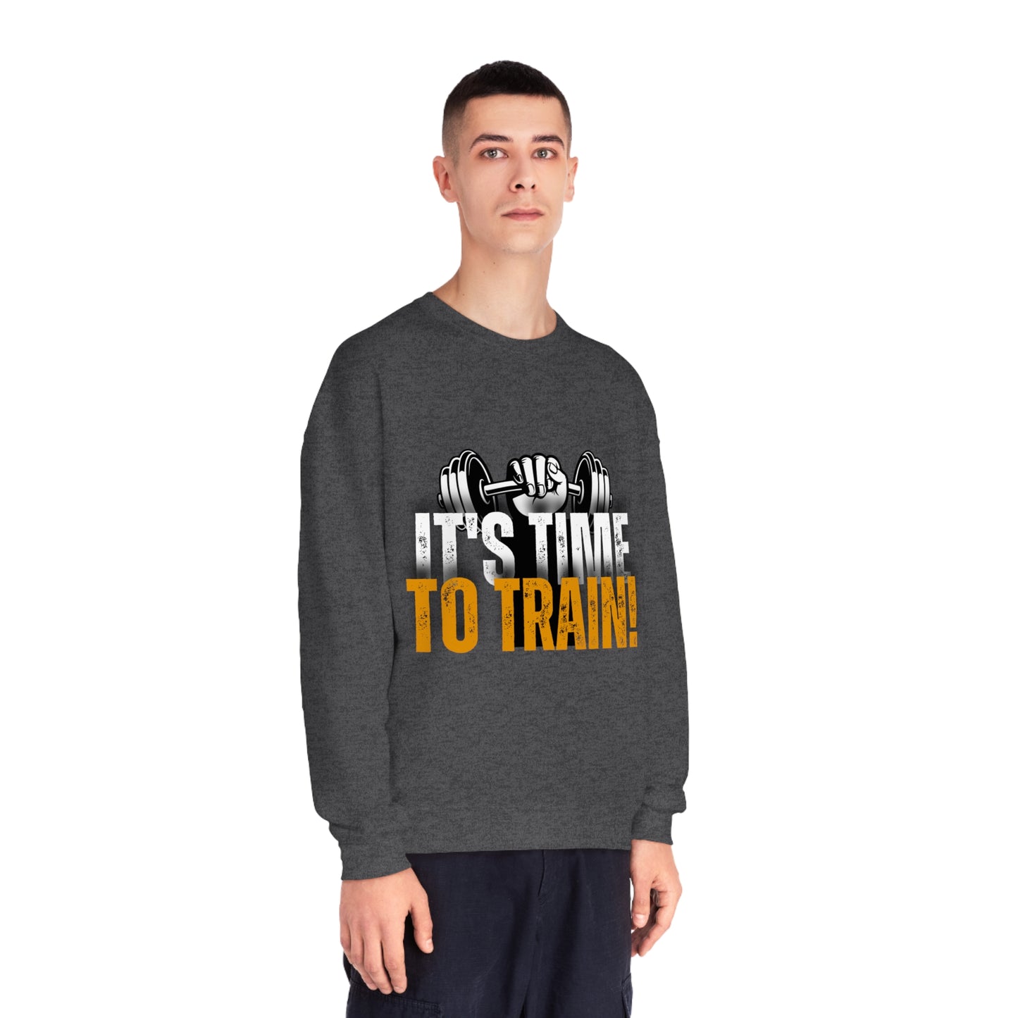 Gym Unisex Crewneck Sweatshirt "It's time to train!"