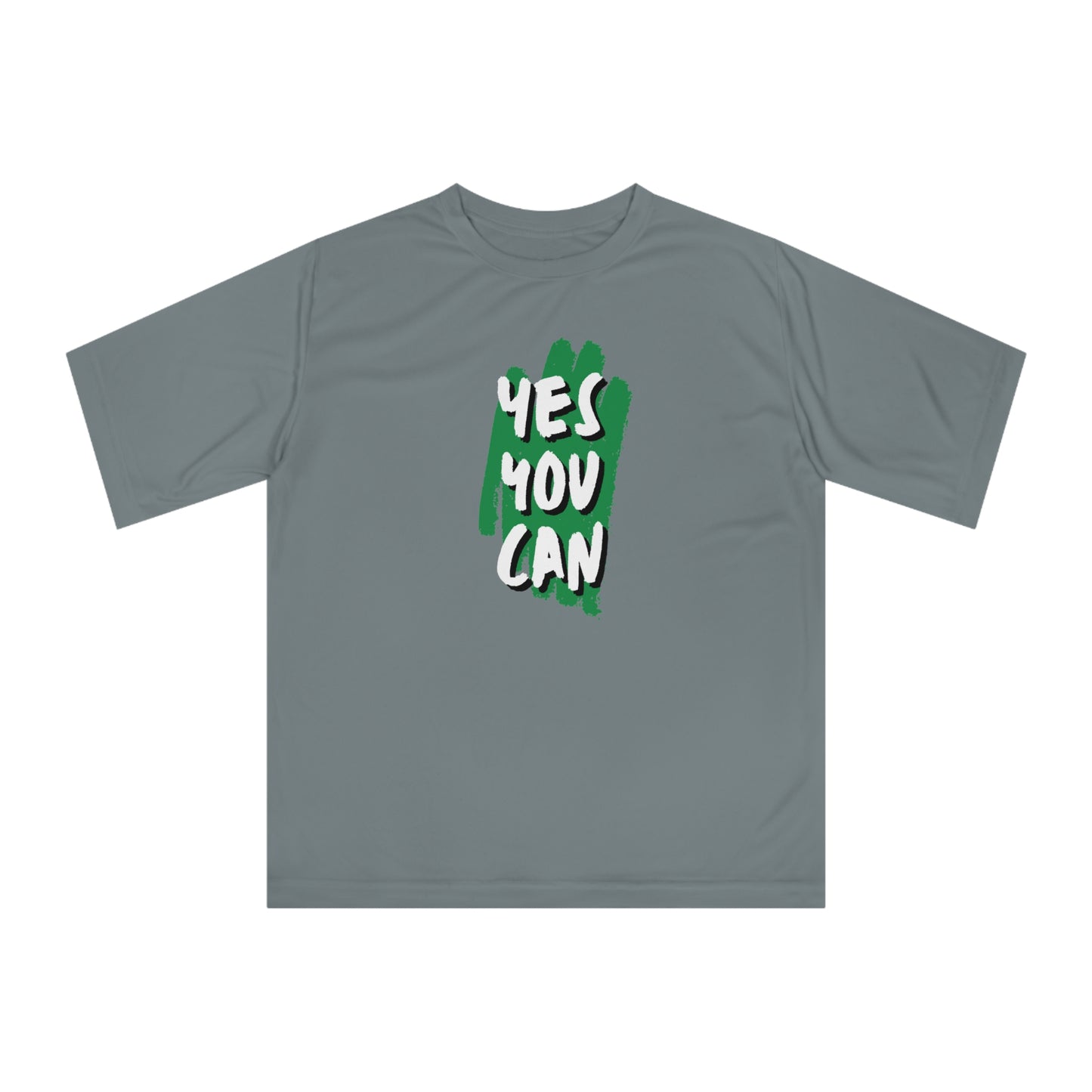 Yes You Can Gym Tee - Unisex Performance Workout Shirt, Inspiring Fitness Clothing, Ideal Gift for Gym Fanatics