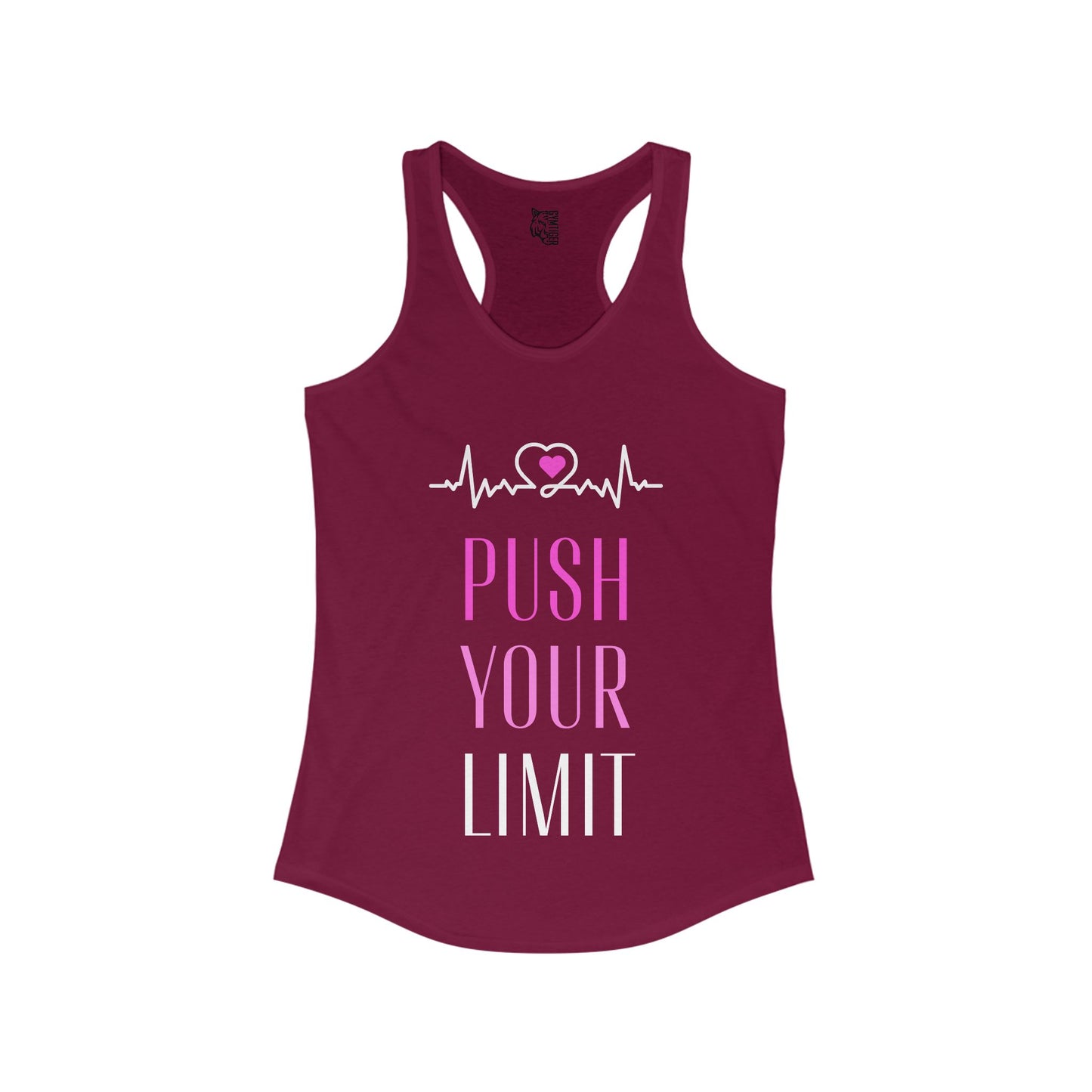 Empowering Woman Ideal Racerback Tank for the gym "PUSH YOUR LIMIT", Gym & Workout Wear, Ideal Gift for Fitness Fanatics