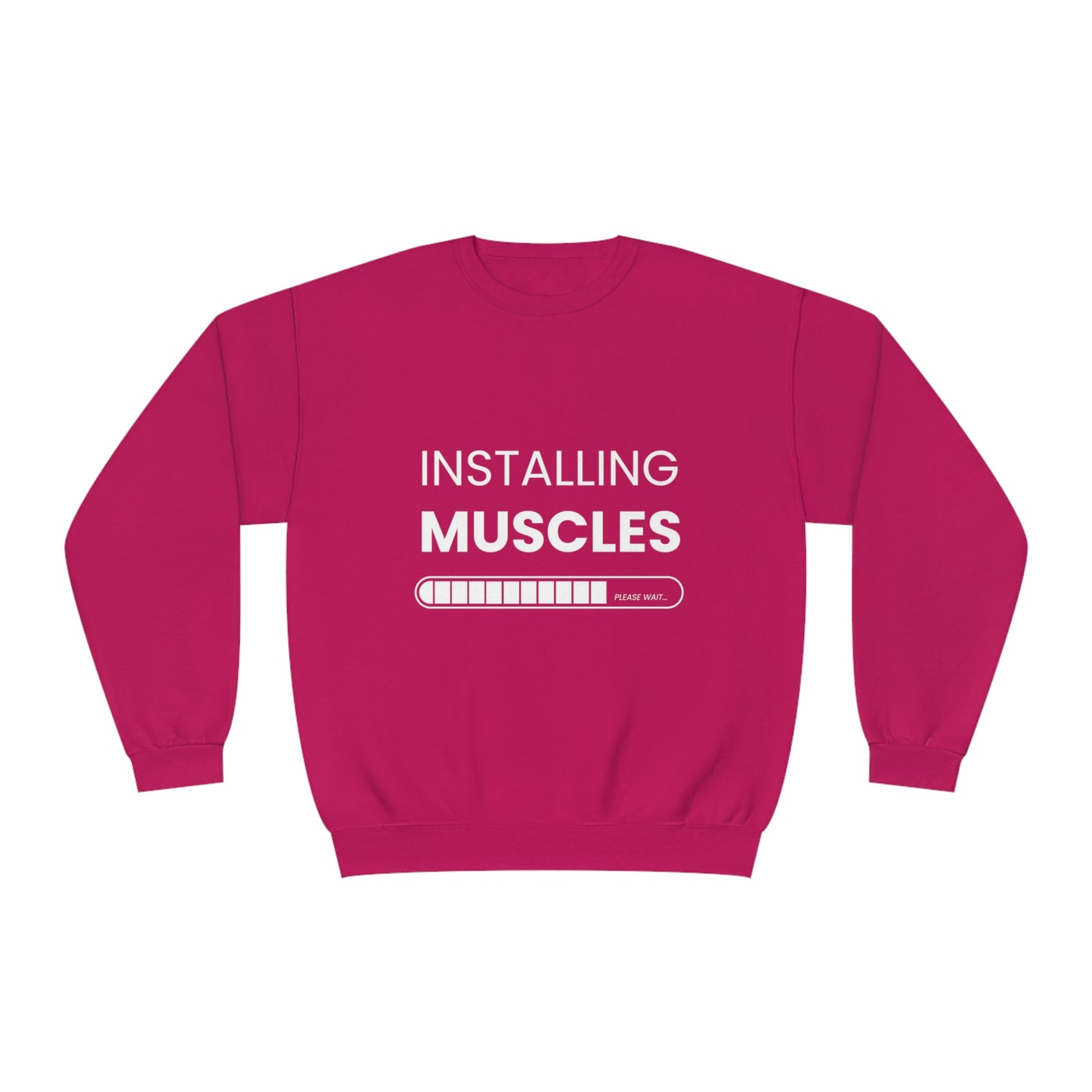 Gym Unisex Crewneck Sweatshirt "Installing muscels"