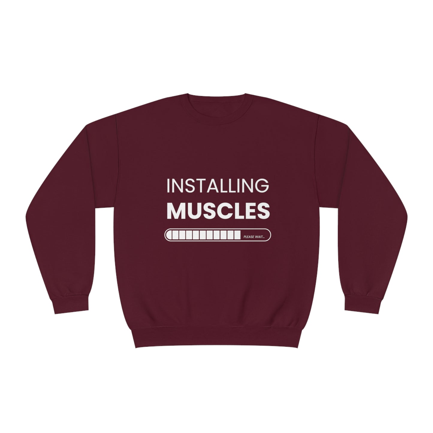 Gym Unisex Crewneck Sweatshirt "Installing muscels"