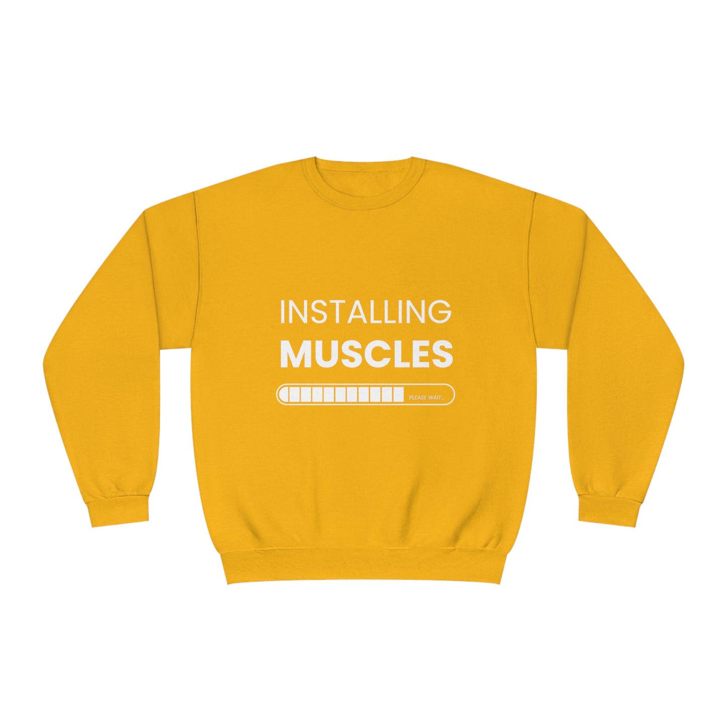 Gym Unisex Crewneck Sweatshirt "Installing muscels"