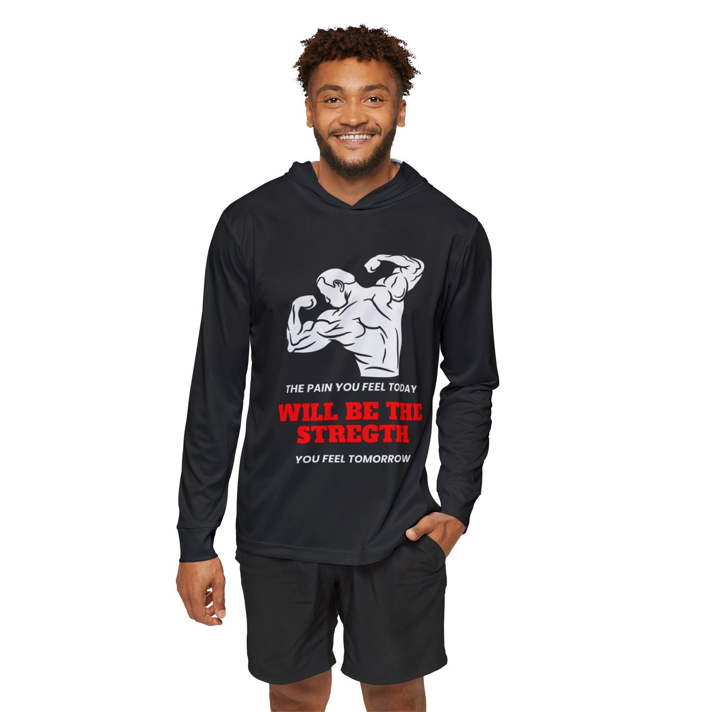 Men's Sports Warmup Hoodie With a Motivational speech