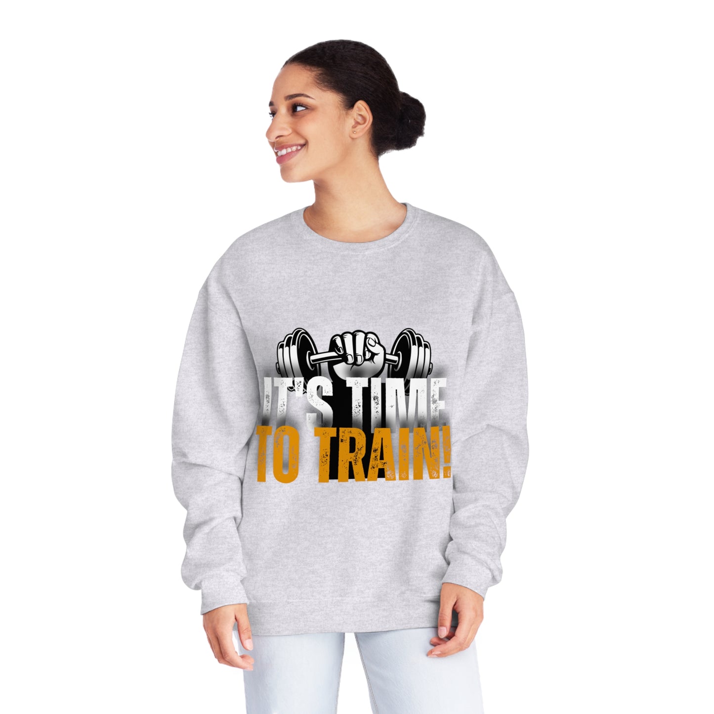 Gym Unisex Crewneck Sweatshirt "It's time to train!"