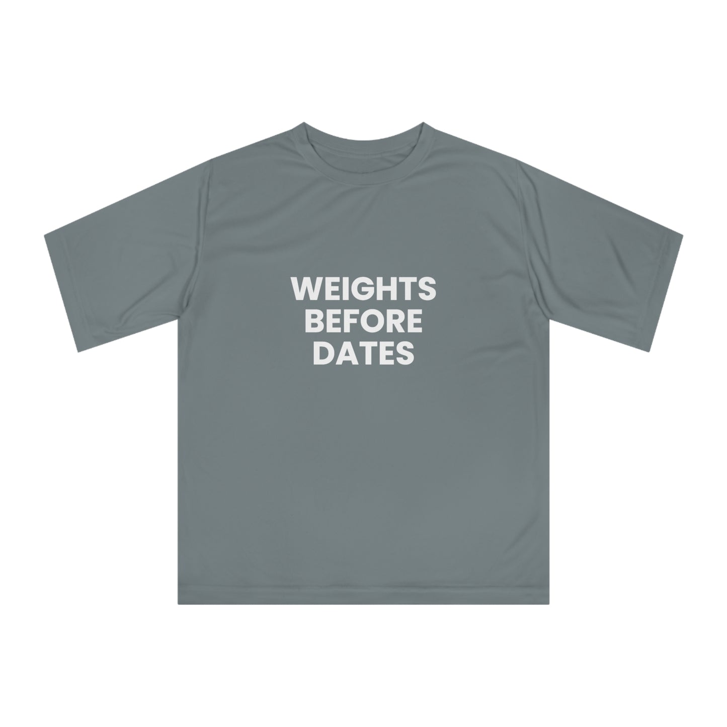 Weights before dates gyn t-shirt