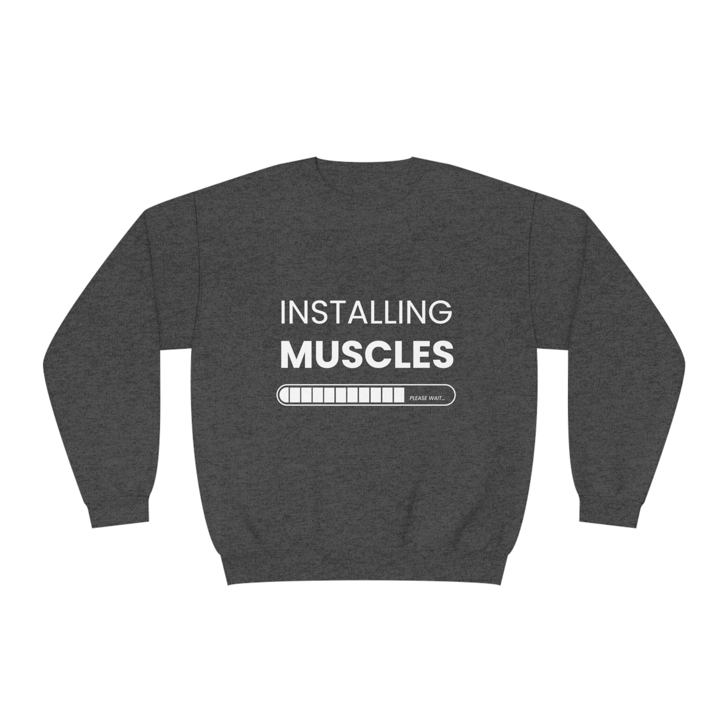 Gym Unisex Crewneck Sweatshirt "Installing muscels"