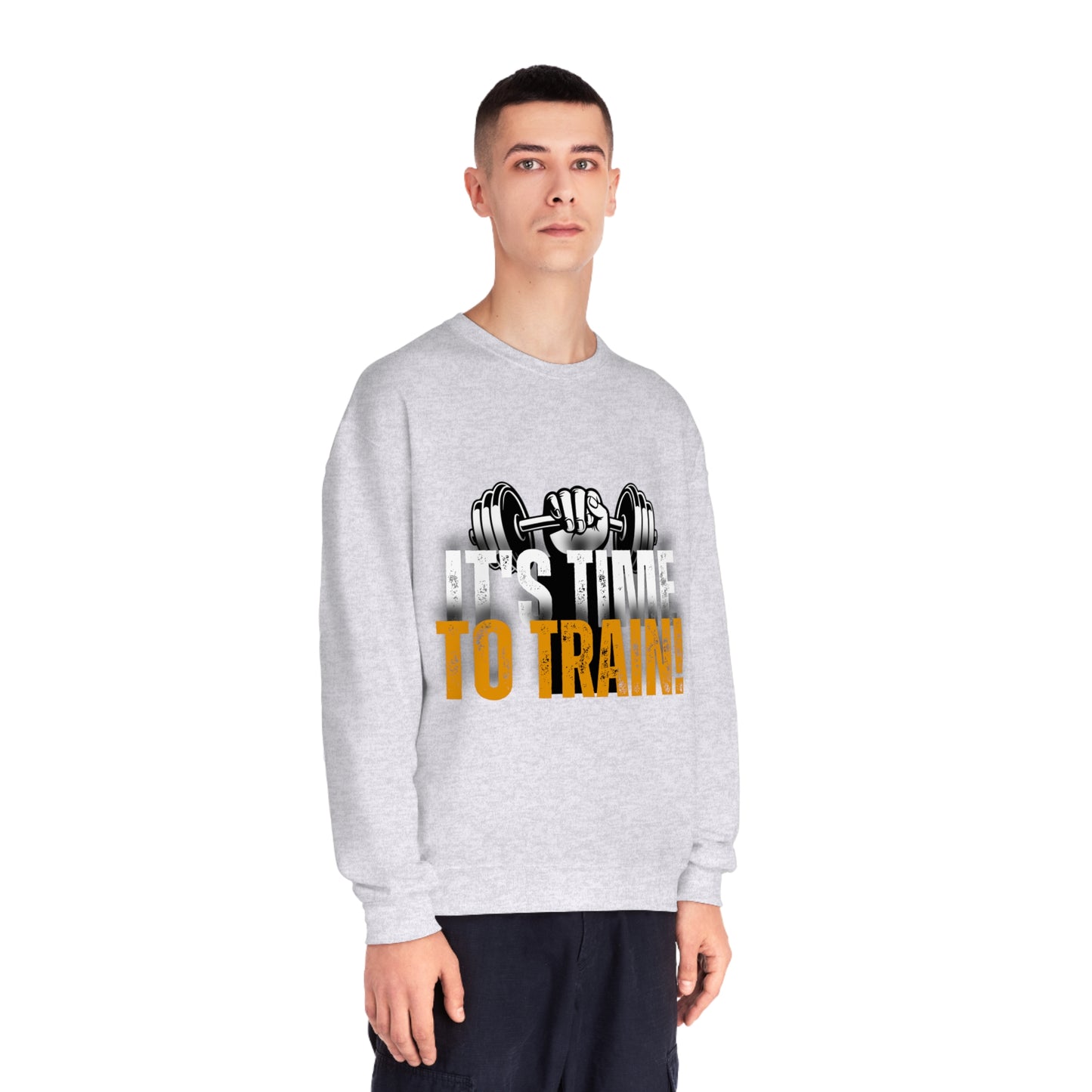 Gym Unisex Crewneck Sweatshirt "It's time to train!"