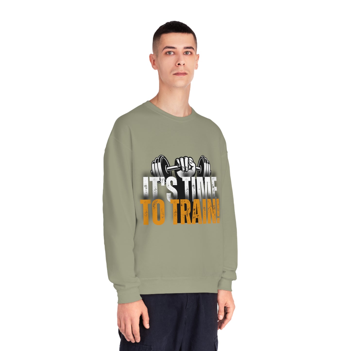 Gym Unisex Crewneck Sweatshirt "It's time to train!"