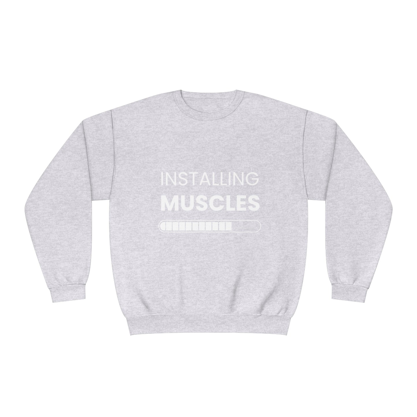 Gym Unisex Crewneck Sweatshirt "Installing muscels"