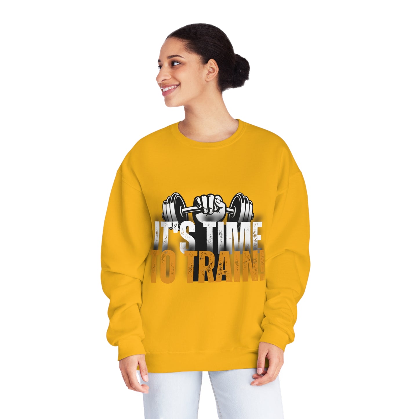 Gym Unisex Crewneck Sweatshirt "It's time to train!"